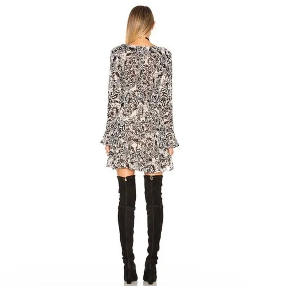 For Love and Lemons Gracie Mini Dress Cream Floral - Picture 4 of 10